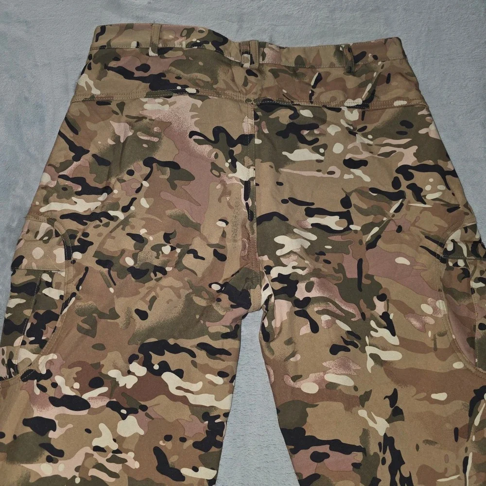 ESDY Mens Camo Tactical Cargo Pants Fleece Lined Multicam Hiking Trousers XXXL